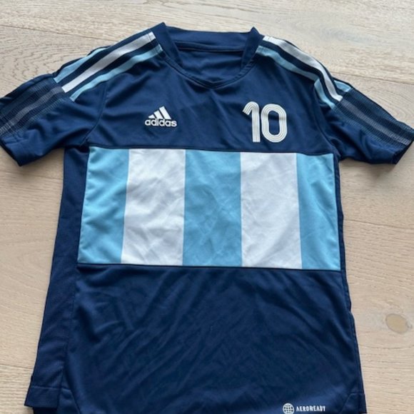 adidas Other - Messi Blue and white Adidas #10 Jersey